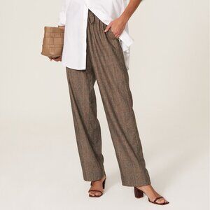 Plaid Drawstring Pants